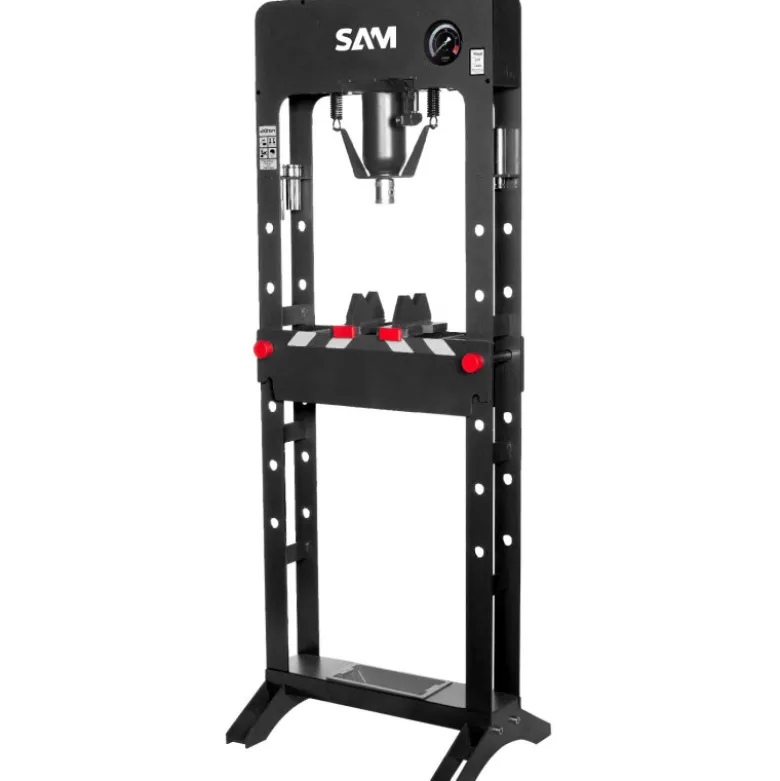 Presse Hydraulique 50 Tonnes Avec Pédale Sam Outillage - Hp-50-An