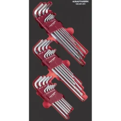 PRO LINE EVA3 Jeu de clés mâles coudées 28 pièces 20x40 KRAFTWERK 105.401.051RK