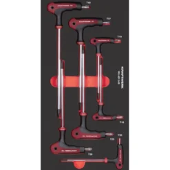 PRO LINE EVA3 Poignée en T Tournevis TX 7 pièces 20x40 KRAFTWERK 105.401.043