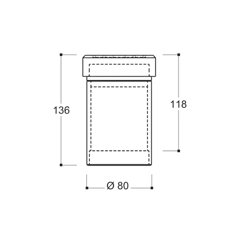 Rallonge 118 Mm Pour Cric À Boudins Cattini - Yak 132 Et Yak 203