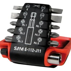 Ratelier De 10 Embouts 1/4'' De Vissage Et Un Porte-Embouts SAM Outillage - E-112-J11