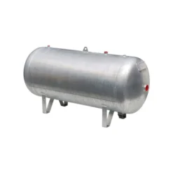 Réservoir d'air horizontal 100 L, 11 bar, en acier galvanisé à chaud, équipé NUAIR 42110011HE