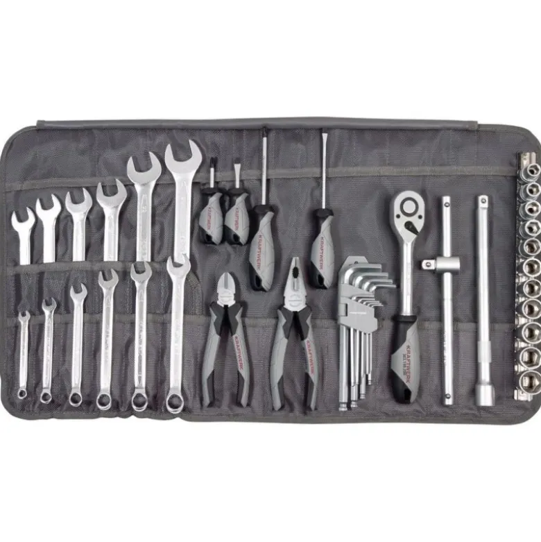 Sacoche d'outils Basic Line, 41 pièces - KRAFTWERK 208.107.000