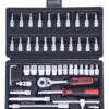 Sac Rollbag + coffret de douilles 1/4'' Chhrome mat 46pcs KS TOOLS - 850.0334F-A1