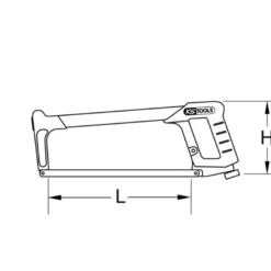 Scie à dos 350mm travaux de finition KS TOOLS 907.2509