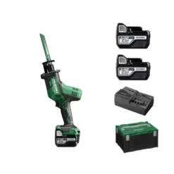 Scie sabre 18V 50mm 5.0Ah compact - Avec 2 batteries et chargeur HIKOKI - CR18DAWPZ