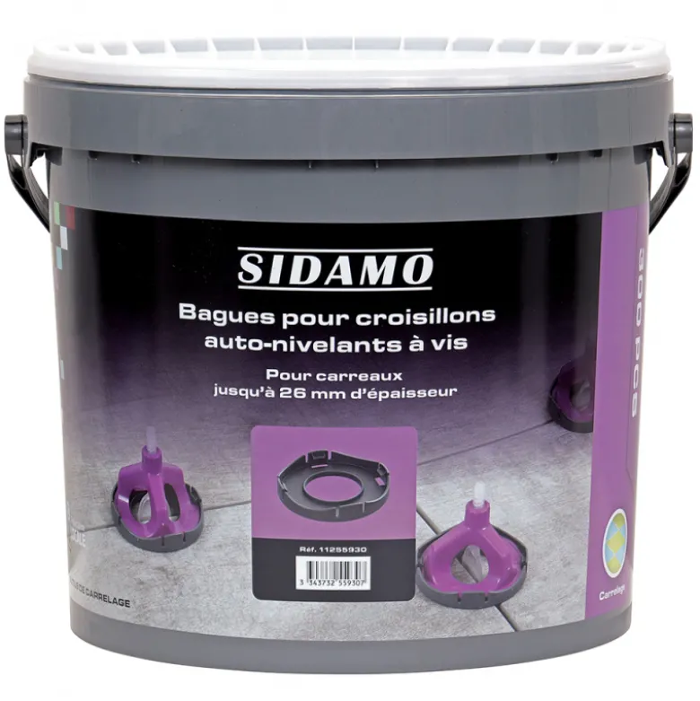 Seau de 300 Bagues Anti-friction pour Système Auto-Nivelant à Vis SIDAMO - 11255930