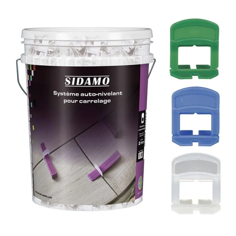 Seau de croisillons auto-nivelants 2 mm 1000 pièces SIDAMO 11255303