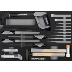 Servante BASIC BT700 5 tiroirs + Composition 172 outils KRAFTWERK - 102.115.101