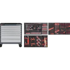 Servante BT900 Basic Line 7 tiroirs + Composition 244 outils KRAFTWERK - 102.217.201