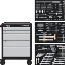 Servante d'atelier LT LINE LT700 5 tiroirs, 259 pièces KRAFTWERK 102.105.204