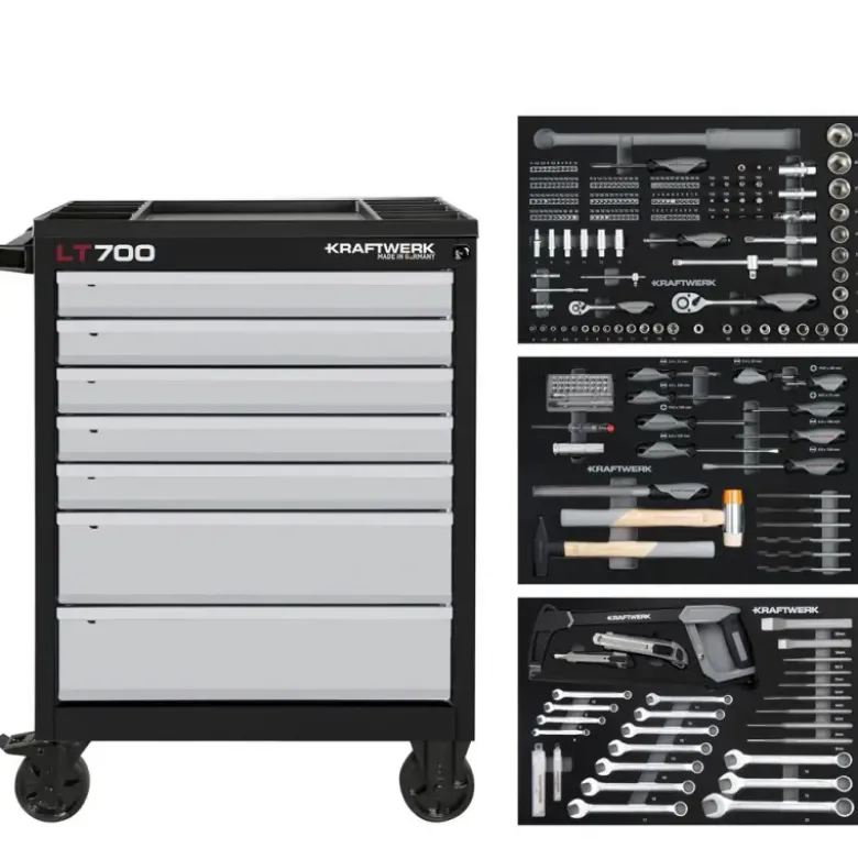 Servante d'atelier LT700 LINE, 7 tiroirs, 259 pièces KRAFTWERK - 102.107.214