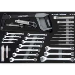 Servante d'atelier noire LT700 LINE, 7 tiroirs, 337 pièces, KRAFTWERK 102.107.203