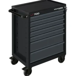 Servante d'atelier noire LT700 LINE, 7 tiroirs, 259 pièces KRAFTWERK - 102.107.216