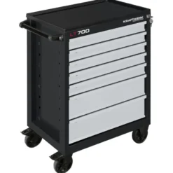 Servante d'atelier noire vide LT700 LINE, 7 tiroirs, 60x40 KRAFTWERK - 101.107.200