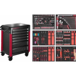 Servante d'atelier PRO LINE PT800 7 tiroirs 280 outils KRAFTWERK 102.417.003