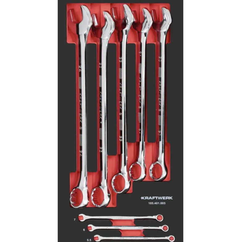 Servante d'atelier Pro line PT800 7 tiroirs équipée de 220 pièces KRAFTWERK 102.417.004