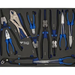 Servante d'atelier 7 tiroirs avec porte équipée de 225 outils BRILLIANT TOOLS - BT153225