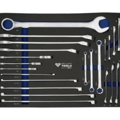 Servante d'atelier 7 tiroirs avec porte équipée de 225 outils BRILLIANT TOOLS - BT153225
