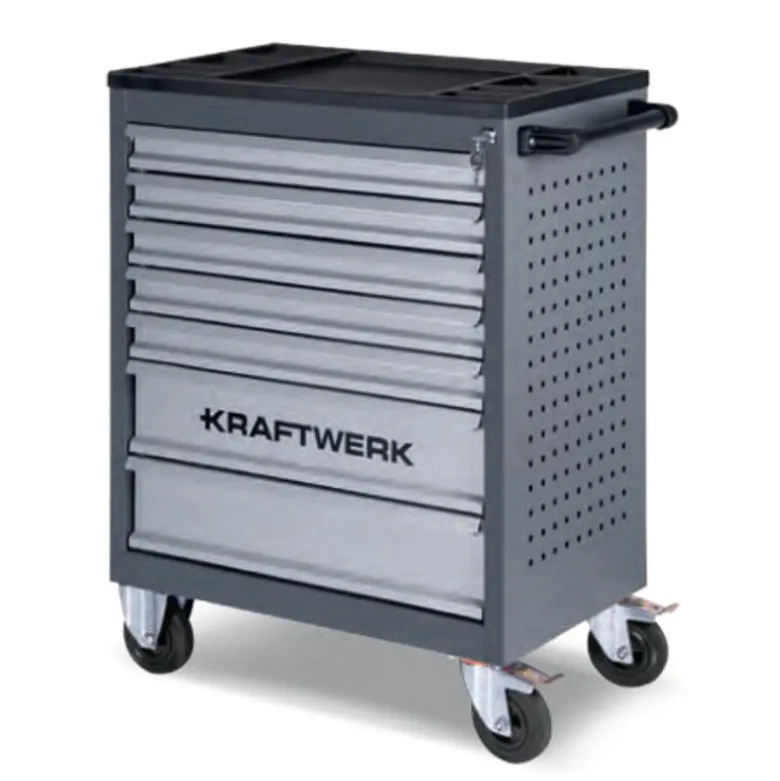 Servante d'atelier 7 tiroirs BT700 avec 154 outils KRAFTWERK 102.115.100