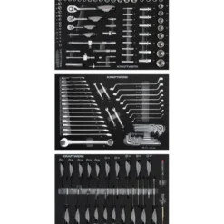 Servante d'atelier 7 tiroirs BT700 avec 154 outils KRAFTWERK 102.115.100