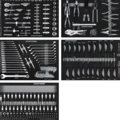 Servante d'atelier 7 tiroirs BT700 avec 274 outils KRAFTWERK 102.117.106