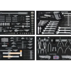 Servante d'atelier 7 tiroirs BT700 avec 337 outils KRAFTWERK - 102.117.103