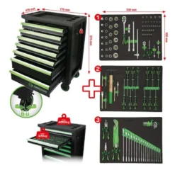 Servante d’atelier 7 tiroirs 119 outils COMPETITION - 512.3119