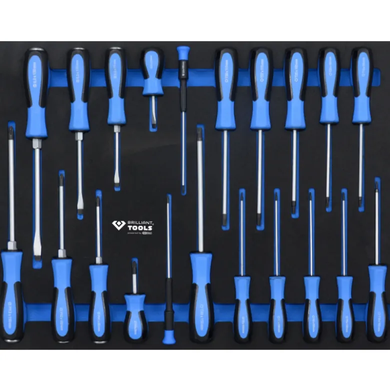Servante d'atelier 7 tiroirs équipée de 473 outils BRILLIANT TOOLS - BT153473