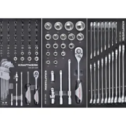 Servante LT700 BASIC 5 tiroirs + Composition 150 outils KRAFTWERK - 102.105.206