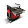 Servante 30n - 6 tir. rouge - plateau acier galva - 380 out. SAM - CPP-380MM