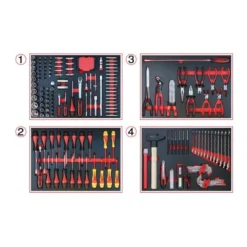 Servante Power édition limitée 2026 7 tiroirs 208 outils KS TOOLS - 826.7206F