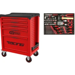 Servante RACING 5 tiroirs + composition 84 pièces KS TOOLS 855.5084