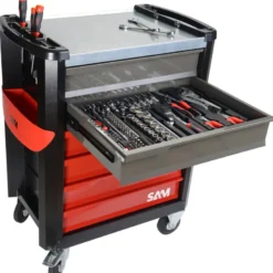 Servante Servi-630N - 6 Tiroirs - 119 Outils - Maintenance Bâtiment SAM OUTILLAGE - CPP-119Ms