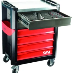 Servante Servi-630N - 6 Tiroirs - 200 Outils - Maintenance Industrielle Sam Outillage - Cpp-200M4