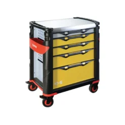 Servante 41 - 5 Tiroirs - Jaune - Plateau Inox Sam Outillage - 415Hren