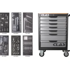 Servante 7 tiroirs + 154 outils CLAS EG 7154