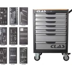 Servante 7 tiroirs + 172 outils CLAS EG 7205