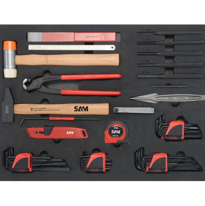 Servante 41 - 6 Tiroirs - 200 Outils - Maintenance Industrielle Sam Outillage - 416-200M