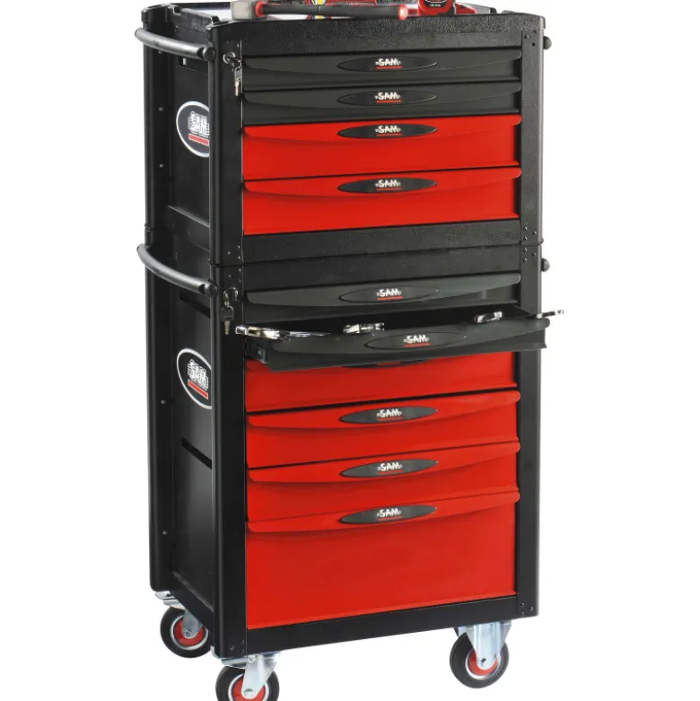 Servante 40 - 10 Tiroirs - 549 Outils - Maintenance Industrielle Sam Outillage - Cp-549Sv