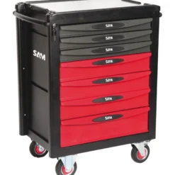 Servante 40 - 7 Tiroirs - Plateau Alu Sam Outillage - Servi-7Ral