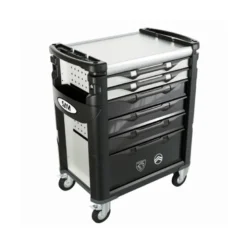 Servante 41 - 6 tiroirs - plateau inox - blanche -STEllantis SAM - 416hw