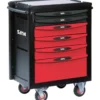 Servante 40 - 6 Tiroirs - Rouge - Plateau Aluminium Sam Outillage - Servi-640