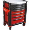 Servante 41 - 7 Tiroirs - Rouge - Plateau Inox Sam Outillage - 417H