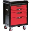 Servante 40 - 5 Tiroirs - Rouge - Plateau Aluminium Sam Outillage - Servi-540