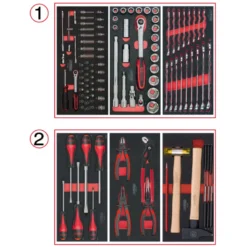 Servante 7 Tiroirs ULTIMATE + Composition 114 outils KS TOOLS