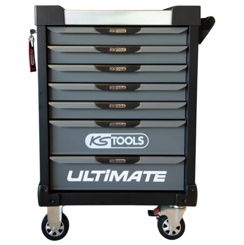 Servante 7 Tiroirs ULTIMATE Grise et Noire KS TOOLS 816.0007
