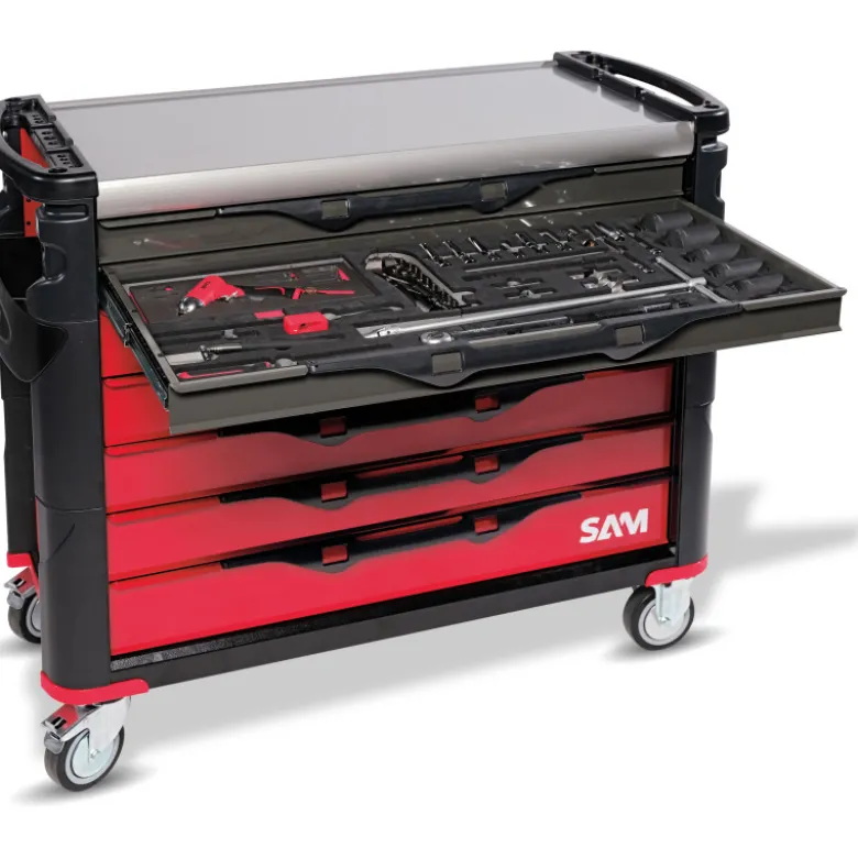 Servante Xxl - 7 Tiroirs - 150 Outils Automobile Sam Outillage - Cpp-Ps