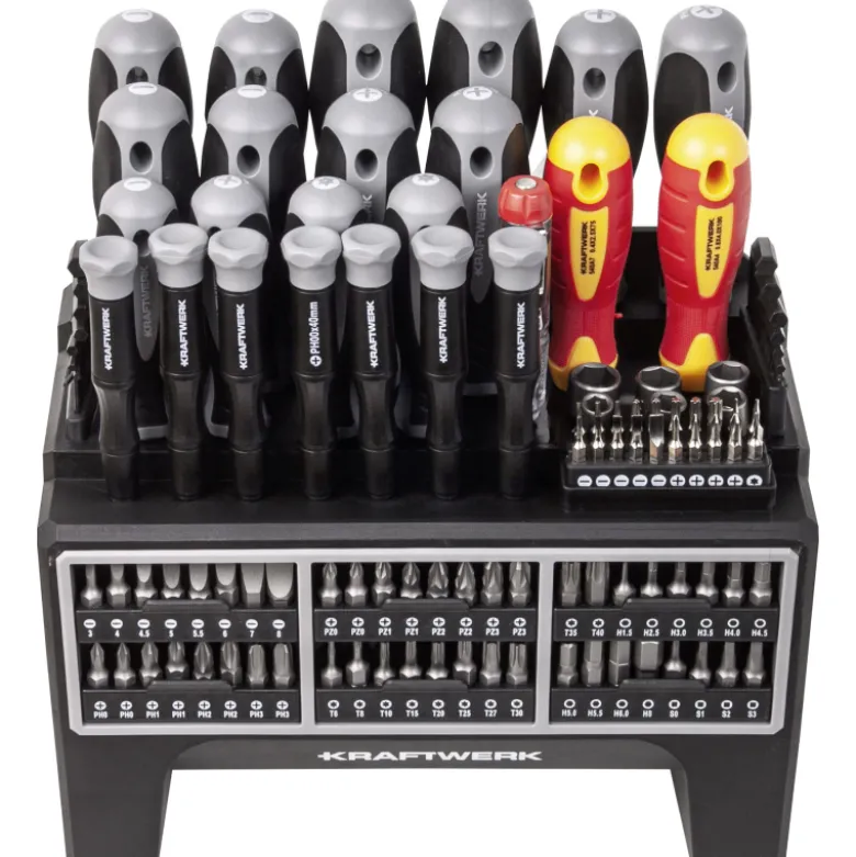 Set de tournevis et embouts 114 pcs KRAFTWERK - 305.306.114
