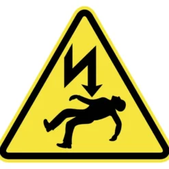 Signalisation danger electrique micro ventouse 200mm CLAS EG 0035